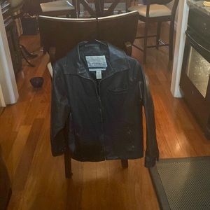 Original fit, Arizona jeans, Company, leather jacket, brown